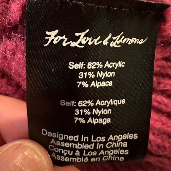 For love and lemons Dylan boyfriend oversized alpaca sweater - Picture 8 of 8